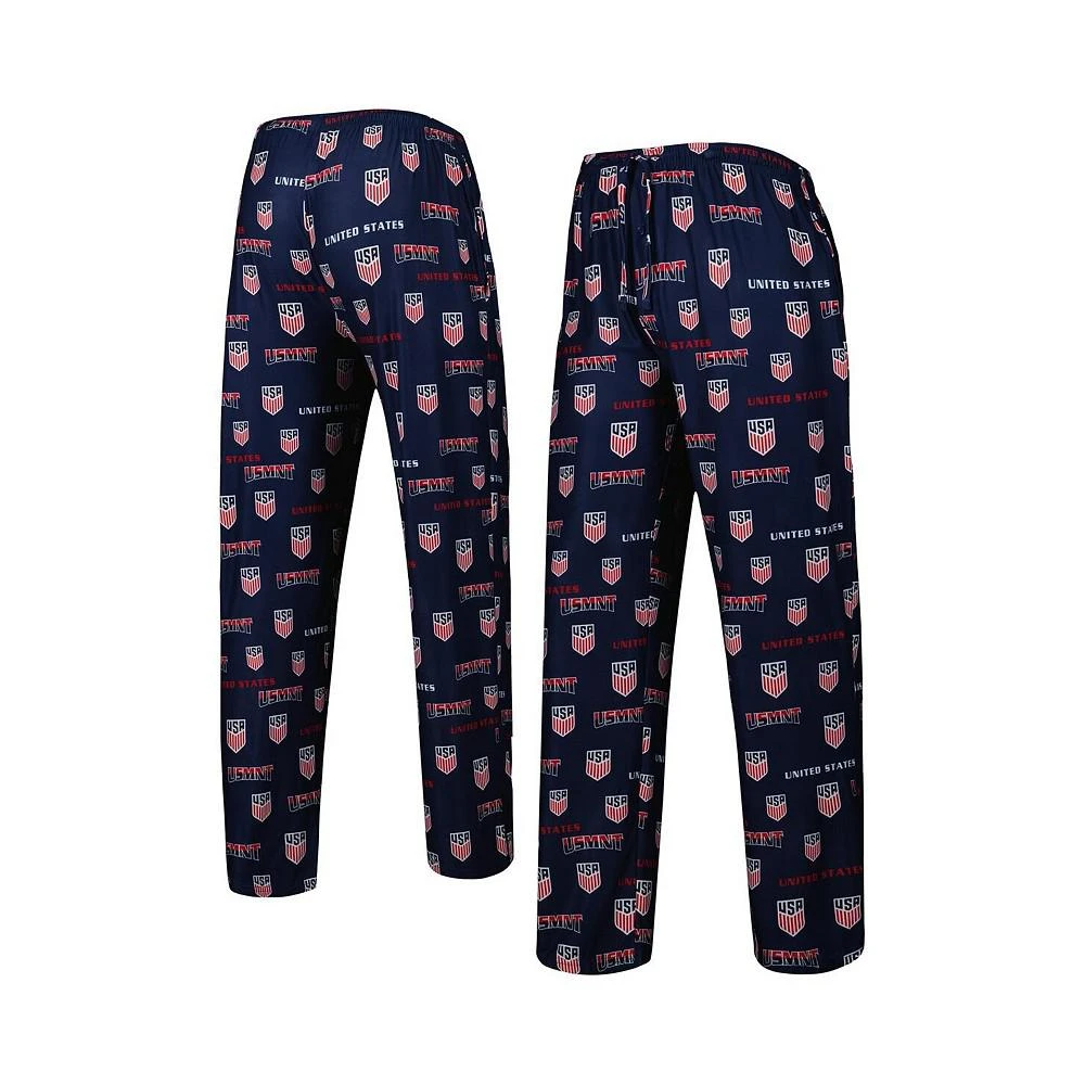 商品Concepts Sport|Men's Navy USMNT Breakthrough Allover Print Knit Sleep Pants,价格¥261,第1张图片