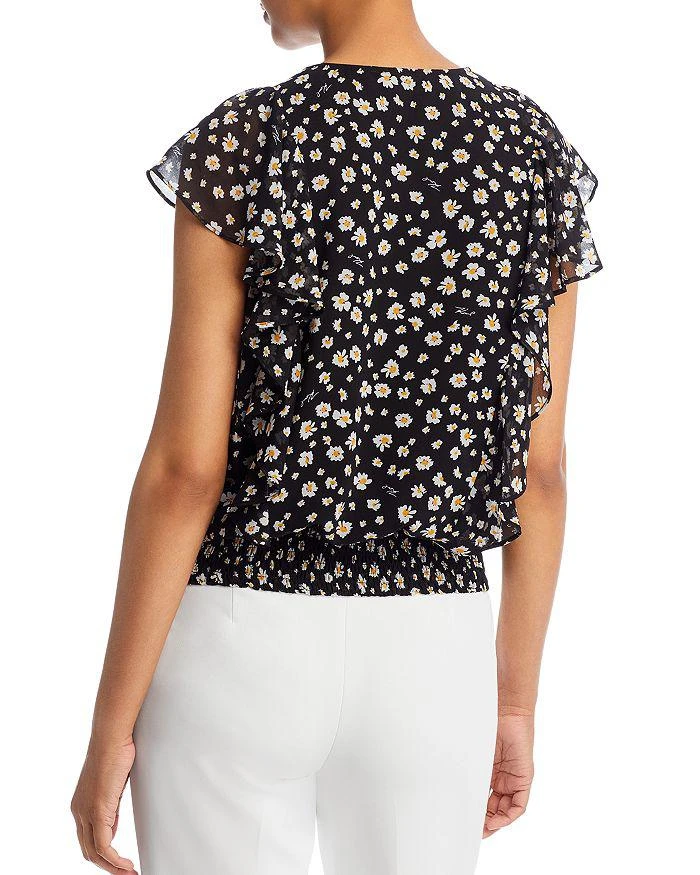 商品Karl Lagerfeld Paris|Floral Flutter Sleeve Blouse,价格¥357,第2张图片详细描述