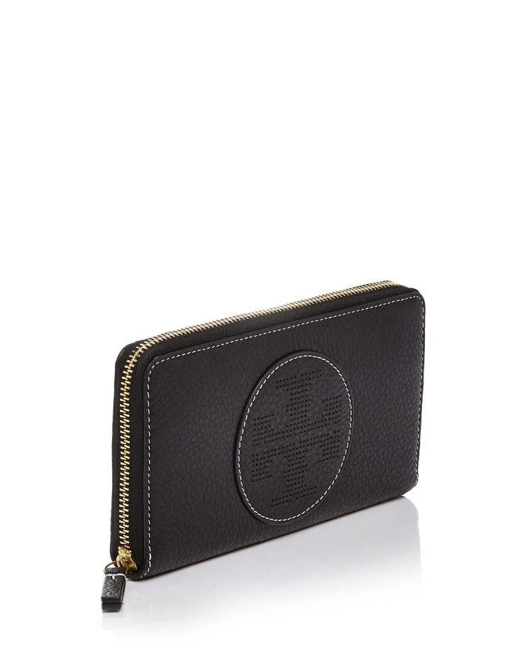 商品Tory Burch|Perforated Logo Zip Leather Continental Wallet,价格¥876,第3张图片详细描述