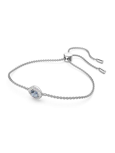 Angelic Rhodium-Plated & Crystal Slider Bracelet商品第2张图片规格展示