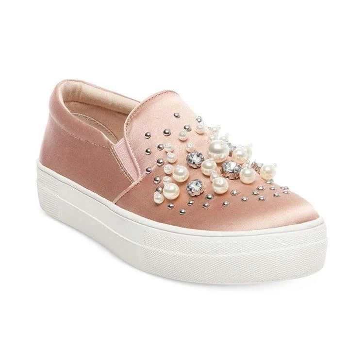 商品Steve Madden|Women's Glamour Pearl-Embellished Sneakers,价格¥333,第2张图片详细描述