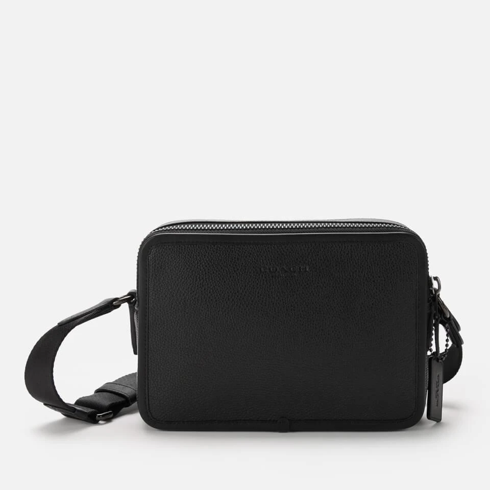 商品Coach|Coach Men's Charter Crossbody Bag 24 In Pebble Leather - Black,价格¥2515,第1张图片