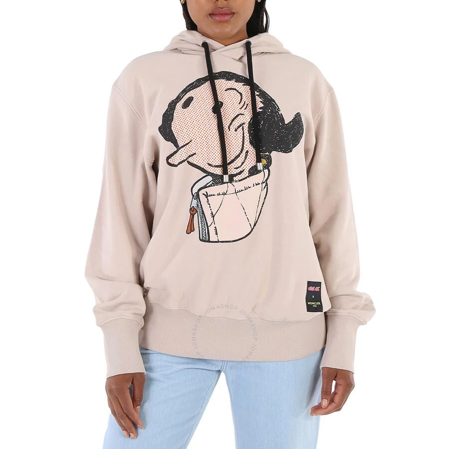 商品Moncler|Ladies Medium Beige Olivia Oyl Graphic Print Hoodie,价格¥2160,第1张图片