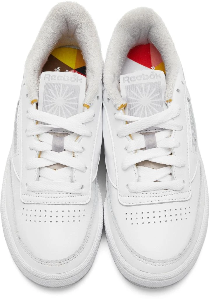 商品Reebok|White Eames Edition Club C 85 Sneakers,价格¥406,第5张图片详细描述