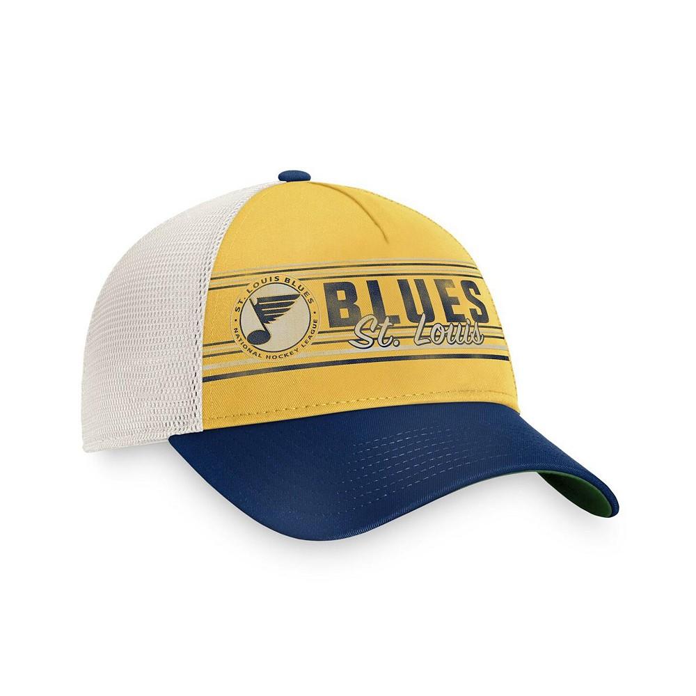 Men's Branded Gold and Royal St. Louis Blues True Classic Retro Trucker Snapback Hat商品第3张图片规格展示