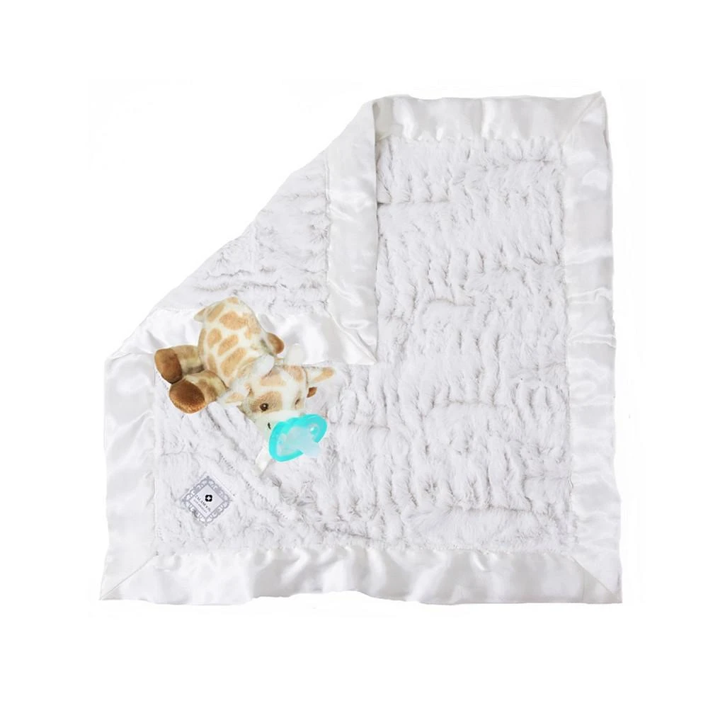 商品Zalamoon|Plush Luxie Pocket Blanket with Pocket and Strap Holder with Razbuddy and Jollypop Pacifier,价格¥374,第3张图片详细描述