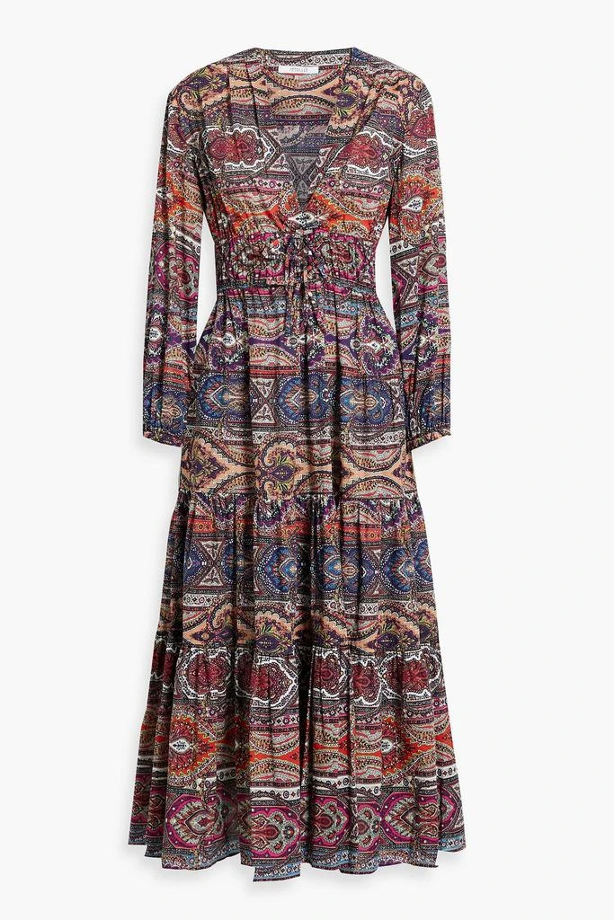 商品Derek Lam|Elsa printed cotton-poplin midi dress,价格¥2008,第1张图片