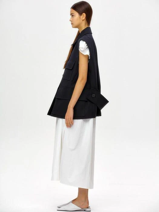 商品JWL|Oversized Vest Navy,价格¥4078,第4张图片详细描述