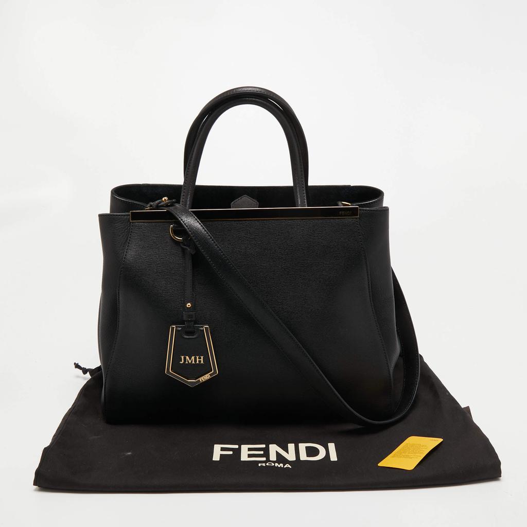 Fendi Black Leather Medium 2Jours Tote商品第10张图片规格展示