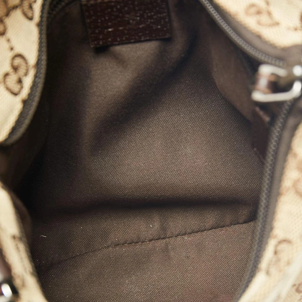 Gucci Beige GG Canvas And Leather Web Messenger Bag 商品