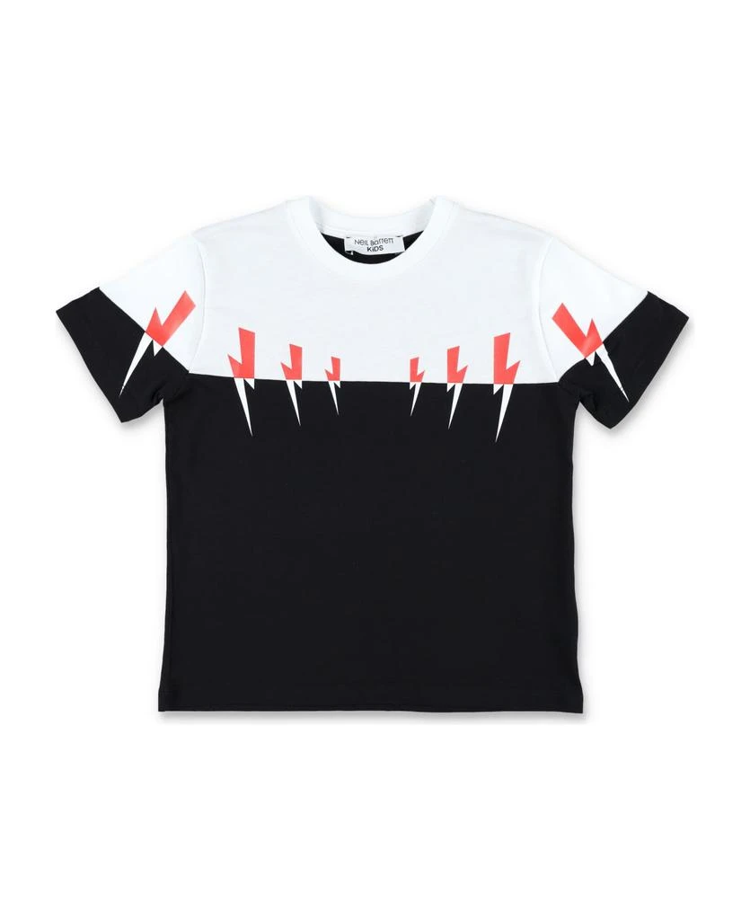 商品Neil Barrett|Bicolor Bolt S/s T-shirt,价格¥575,第1张图片