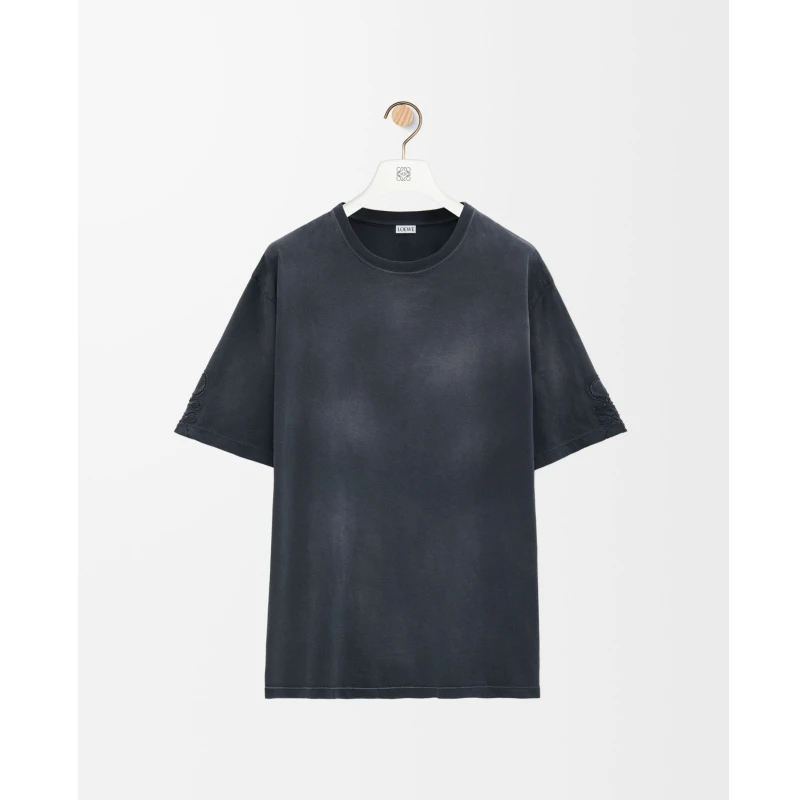 商品Loewe|LOEWE/罗意威 男士黑色棉短袖T恤,价格¥4195,第1张图片