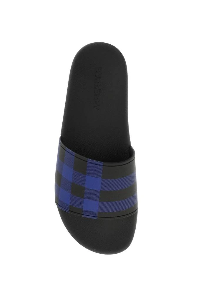 商品Burberry|Burberry check print rubber slides,价格¥1771,第2张图片详细描述