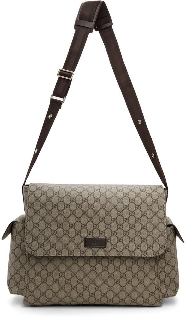 商品Gucci|Brown GG Supreme Mama Bag,价格¥10841,第6张图片详细描述