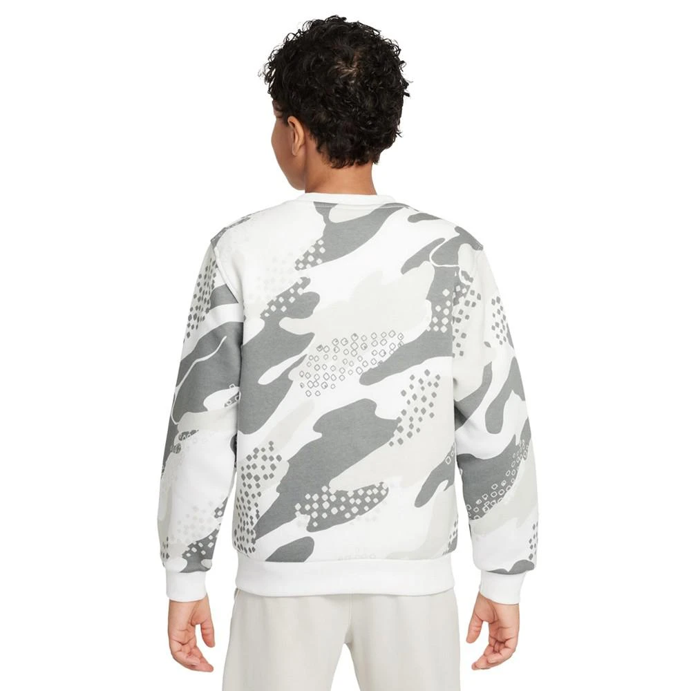 商品NIKE|Big Kids Sportswear Club Fleece Camo-Print Sweatshirt,价格¥175,第2张图片详细描述