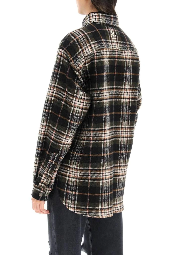 商品Isabel Marant|'EBBAZ' CHECKERED FLANNEL OVERSHIRT,价格¥1191,第4张图片详细描述