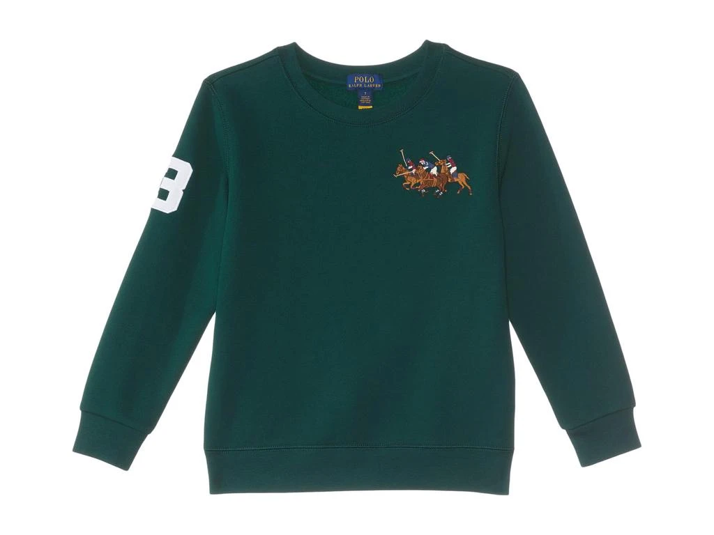 商品Ralph Lauren|Triple-Pony Fleece Sweatshirt (Toddler/Little Kids),价格¥491,第1张图片