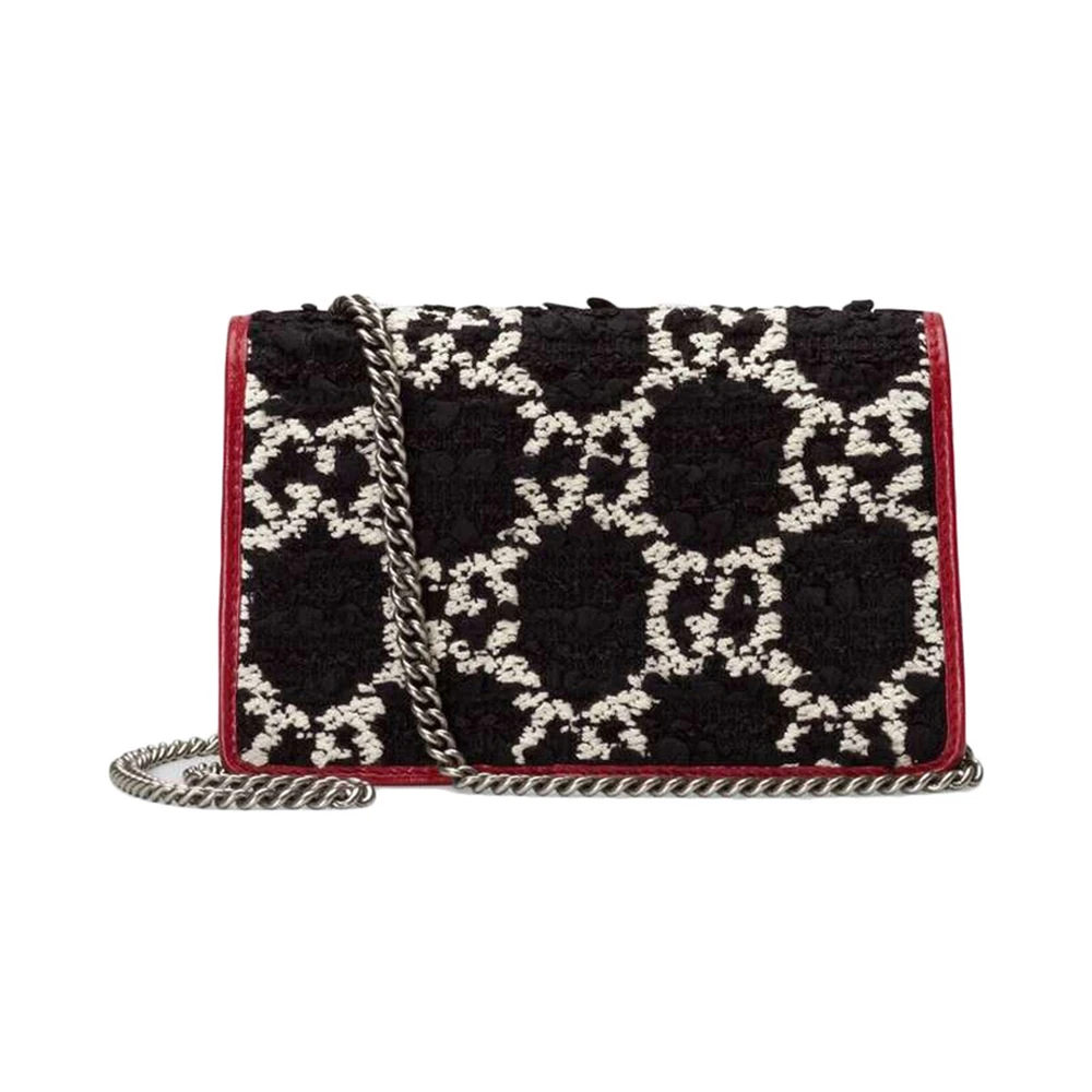 GUCCI 古驰 女士黑色和红色迷你链条包 476432-HS8AN-1164 商品