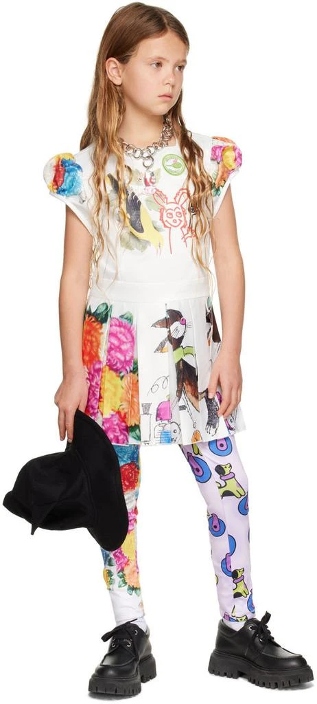 商品CHOPOVA LOWENA|SSENSE Exclusive Kids White Bird & Floral Dress,价格¥1143,第4张图片详细描述