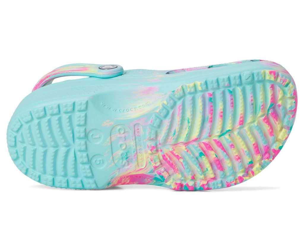 商品Crocs|Classic Marbled Tie-Dye Clog (Little Kid/Big Kid),价格¥268,第3张图片详细描述