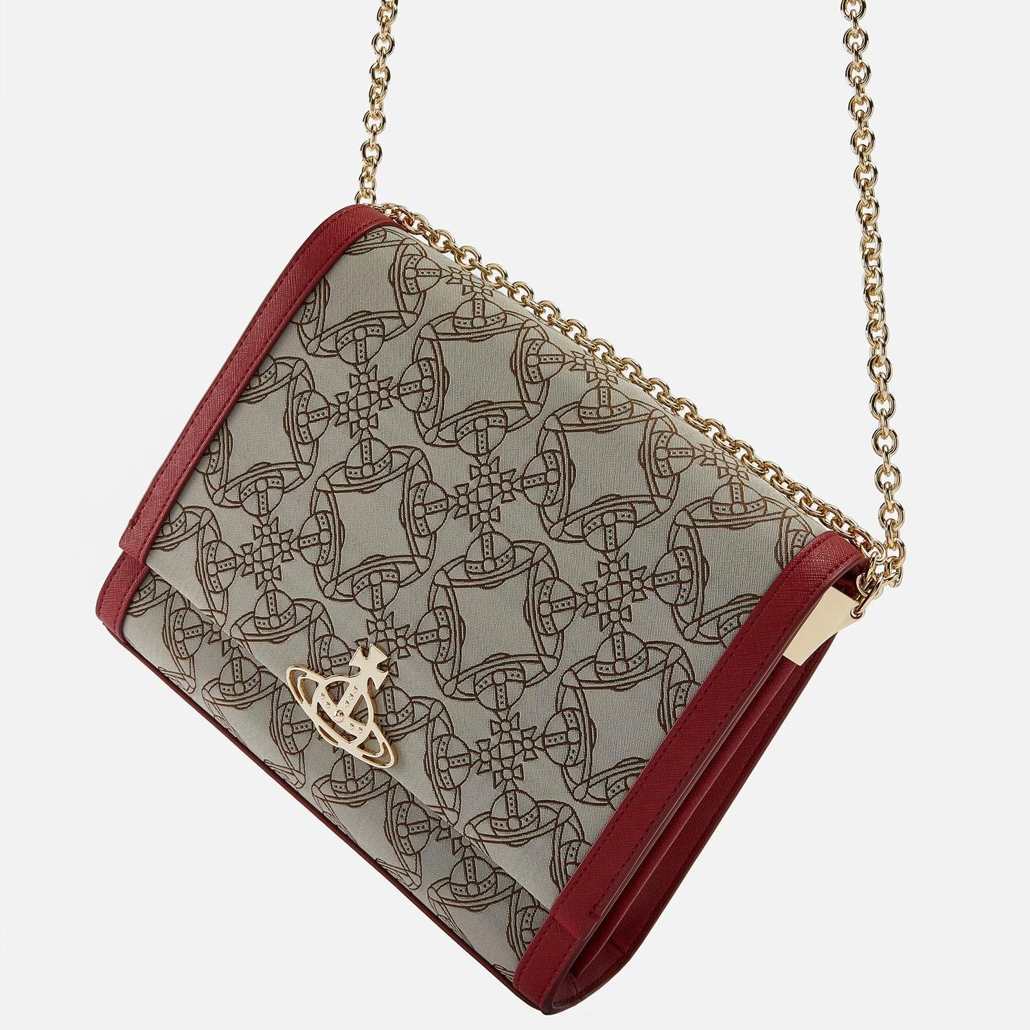 商品Vivienne Westwood|Vivienne Westwood Lucy Medium Jacquard and Faux Leather Bag,价格¥2463,第4张图片详细描述