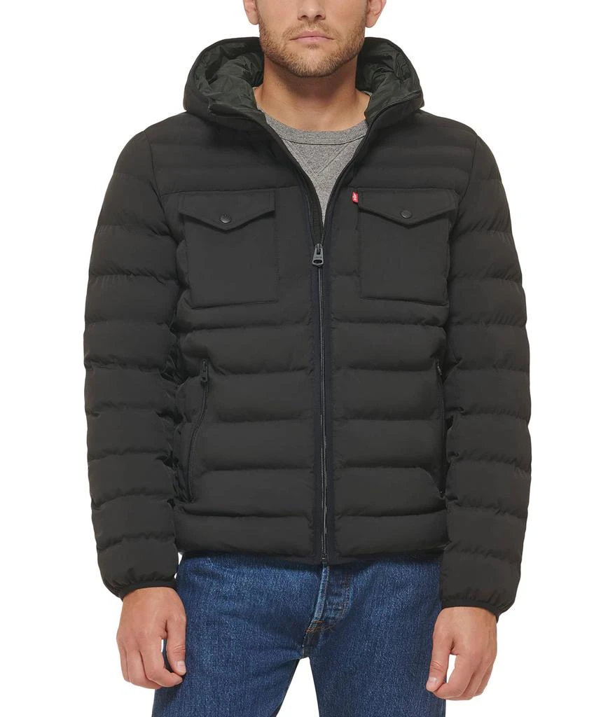 商品Levi's|Stretch Two-Pocket Quilted Jacket,价格¥524,第1张图片