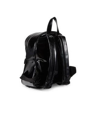 商品Versace|Logo Embossed Patent Leather Backpack,价格¥1199,第4张图片详细描述