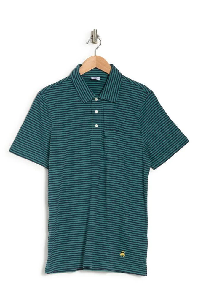商品Brooks Brothers|Feeder Stripe Cotton Polo,价格¥300,第3张�图片详细描述