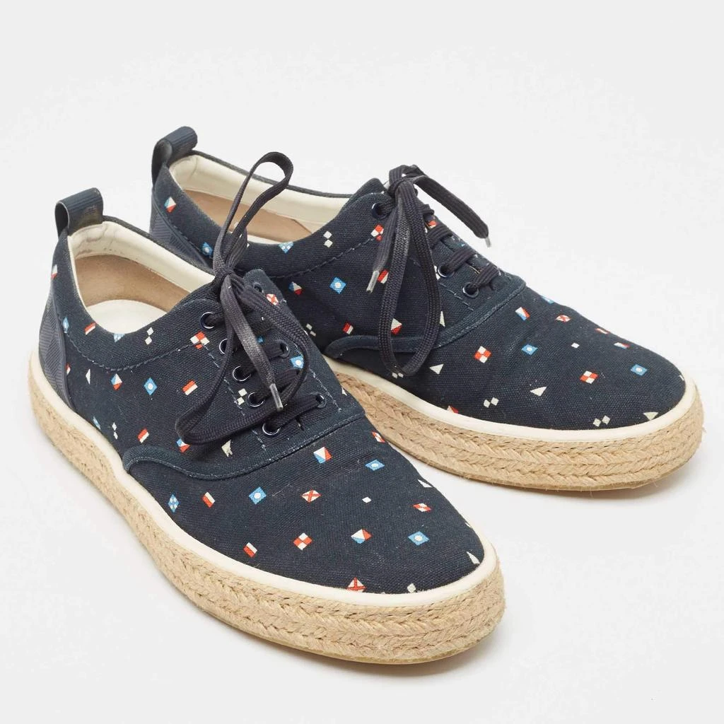 商品[二手商品] Louis Vuitton|Louis Vuitton Navy Blue Canvas and Rubber Espadrilles Size 43,价格¥1728,第4张图片详细描述