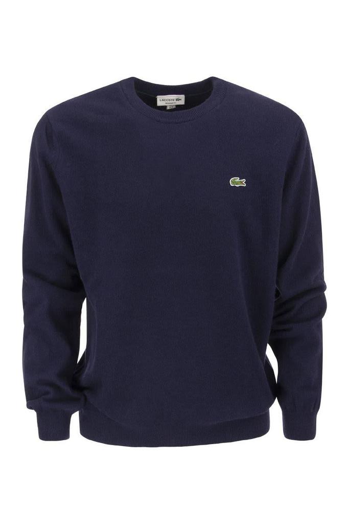 LACOSTE Crew-neck pullover in wool blend商品第1张图片规格展示