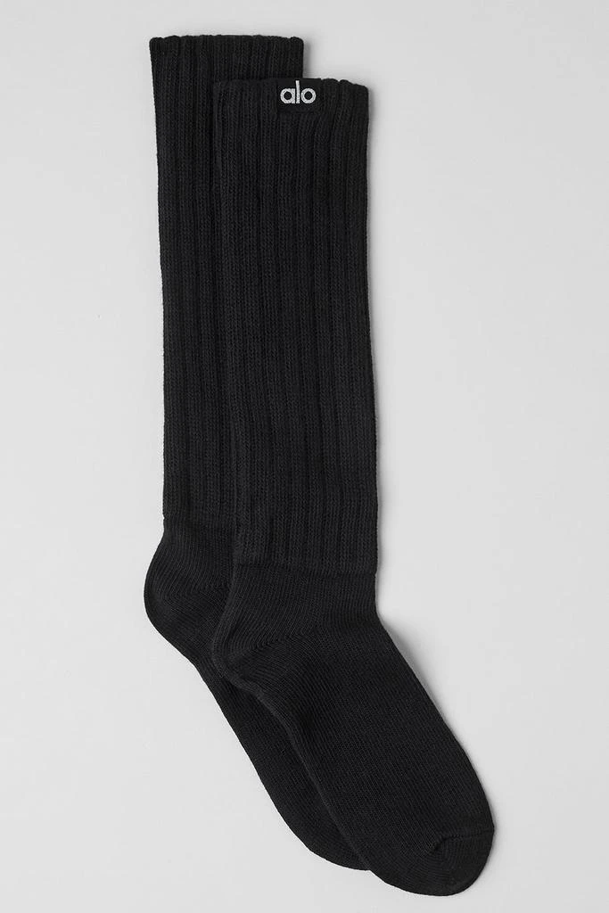 商品Alo|Unisex Scrunch Sock - Black,价格¥181,第1张图片