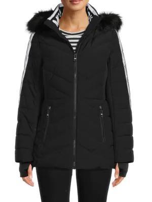 商品Michael Kors|Missy Faux Fur Hood Puffer Jacket,价格¥726,第3张图片详细描述