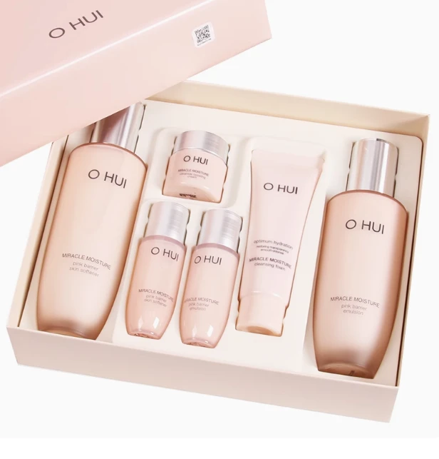 OHUI 欧蕙 粉色奇迹保湿水乳2件套（水 150ml+ 乳 130ml+水 20ml+ 乳 20ml+洗面奶 40ml+面霜 7ml） 商品