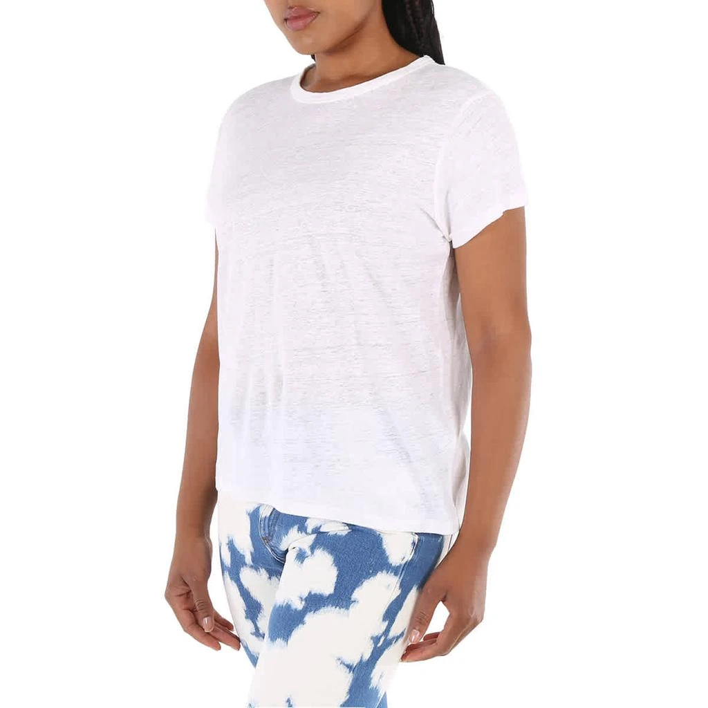商品Ralph Lauren|Ladies Short-sleeve Crewneck Linen T-shirt,价格¥242,第3张图片详细描述