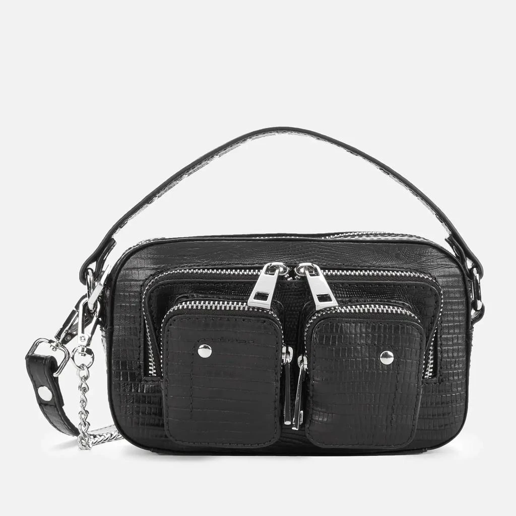 商品Nunoo|Núnoo Women's Helena Lizard Shoulder Bag - Black,价格¥555,第1张图片