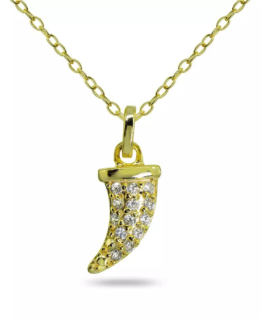 商品Giani Bernini|Cubic Zirconia Horn Pendant in 18k Gold Plated Sterling Silver,价格¥344,第1张图片