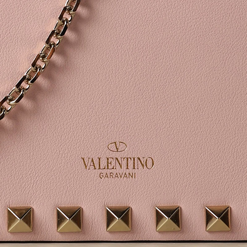 Valentino 华伦天奴 女士粉色铆钉装饰单肩包 UW2P0249-BOL-16Q 商品