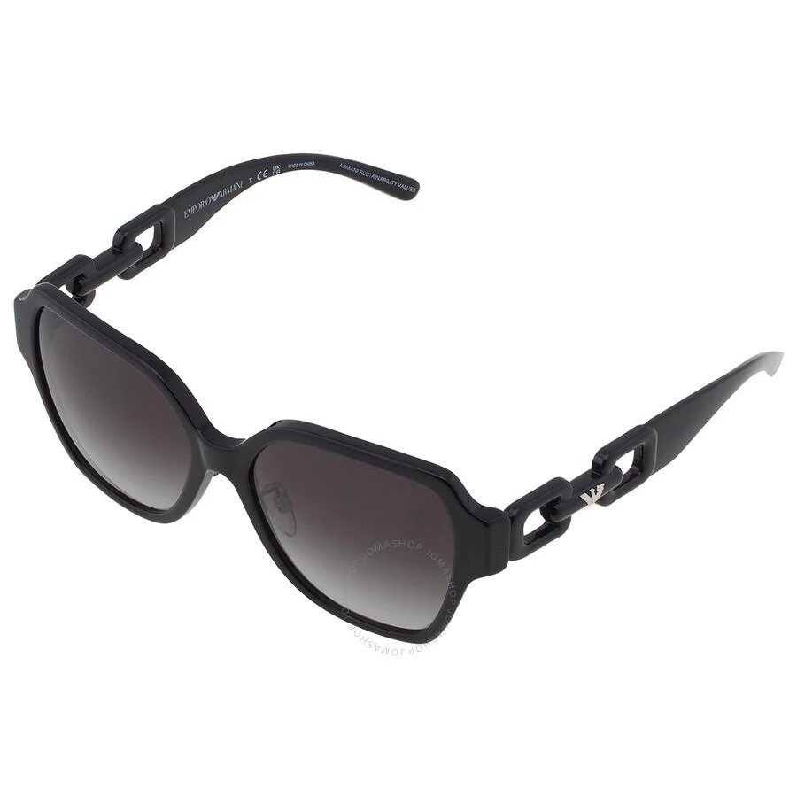 商品Emporio Armani|Gradient Gray Butterfly Ladies Sunglasses EA4202F 50178G 56,价格¥590,第3张图片详细描述