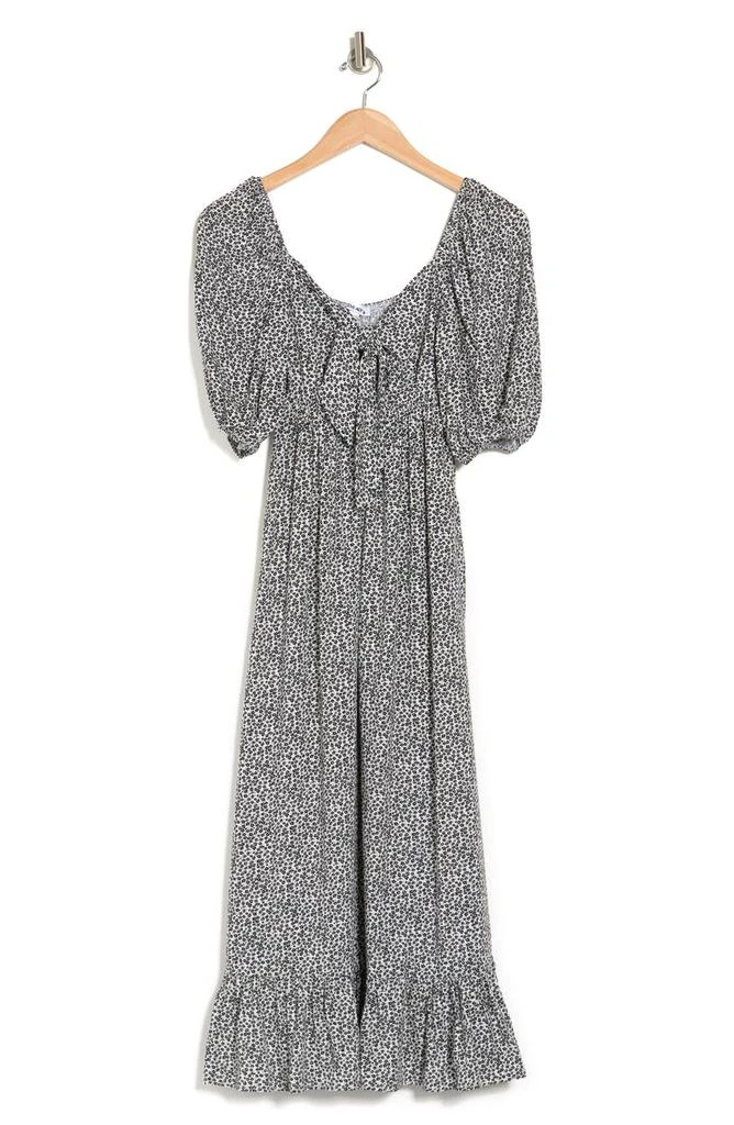 商品Love Ady|Tie-Front Puff Sleeve Midi Dress,价格¥310,第3张图片详细描述