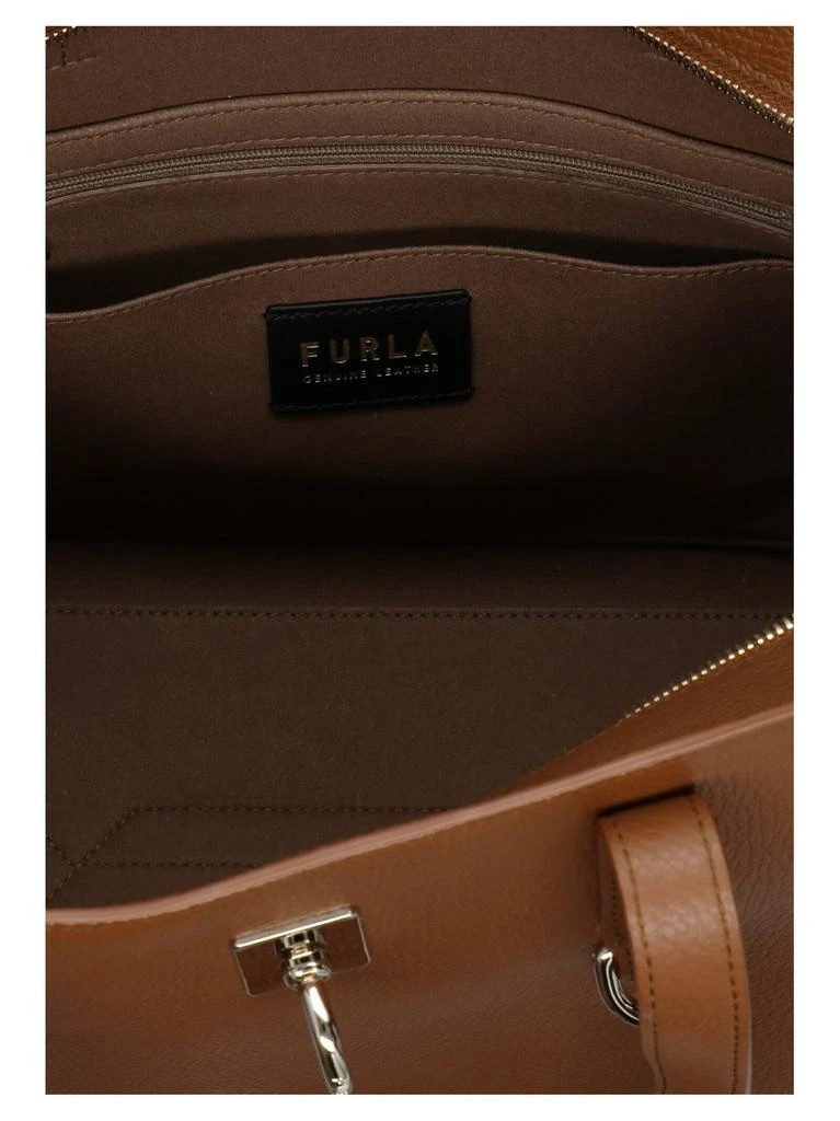 商品Furla|Furla Net Logo Detailed Tote Bag,价格¥3007,第4张图片详细描述