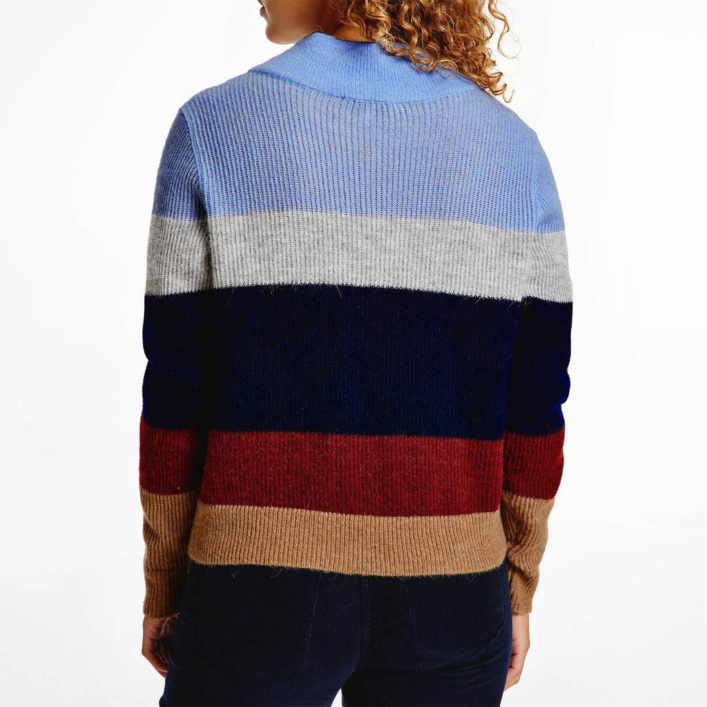 Tommy Hilfiger Women's Alpaca Sweater - Desert Sky Colourblock商品第2张图片规格展示