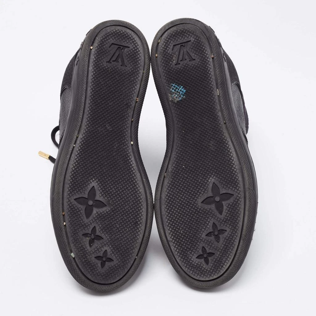 Louis Vuitton Black Monogram Empreinte Suede and Leather High-Top Sneakers Size 37.5 商品