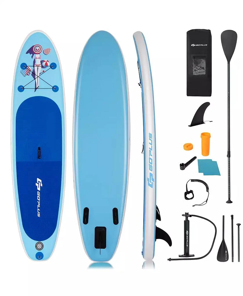 商品Costway|1 pcs 10' Inflatable Stand Up Paddle Board SUP Surfboard,价格¥1094,第1张图片