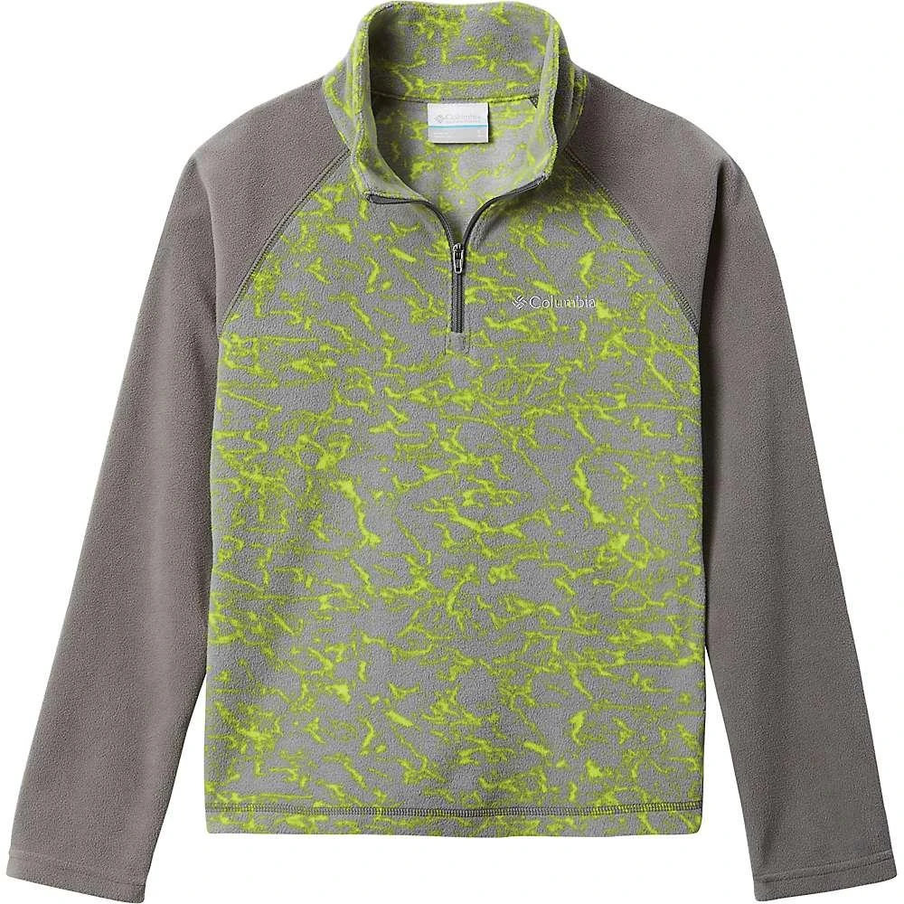 商品Columbia|Columbia Youth Boys Glacial III Fleece Printed Half Zip Top 童款卫衣,价格¥207,第1张图片