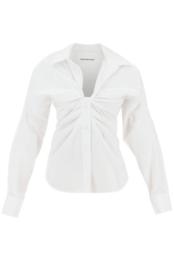 商品Alexander Wang|POPLIN SHIRT WITH KNOT PLACKET,价格¥1902,第1张图片