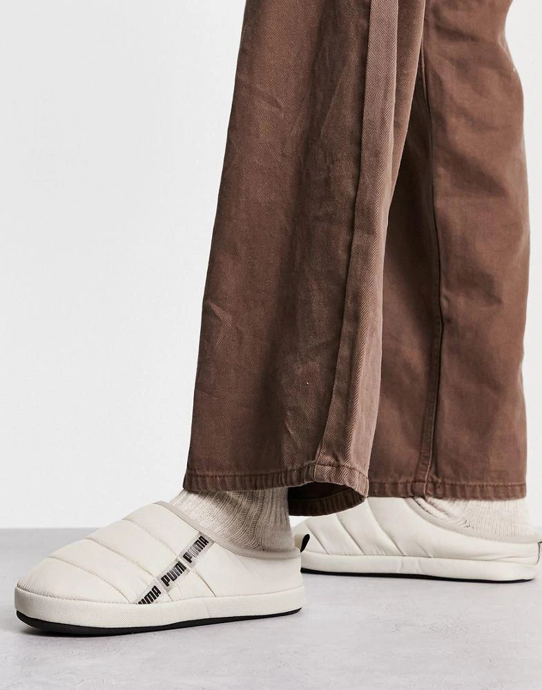 商品Puma|Puma Scuff slippers in beige,价格¥341,第4张图片详细描述