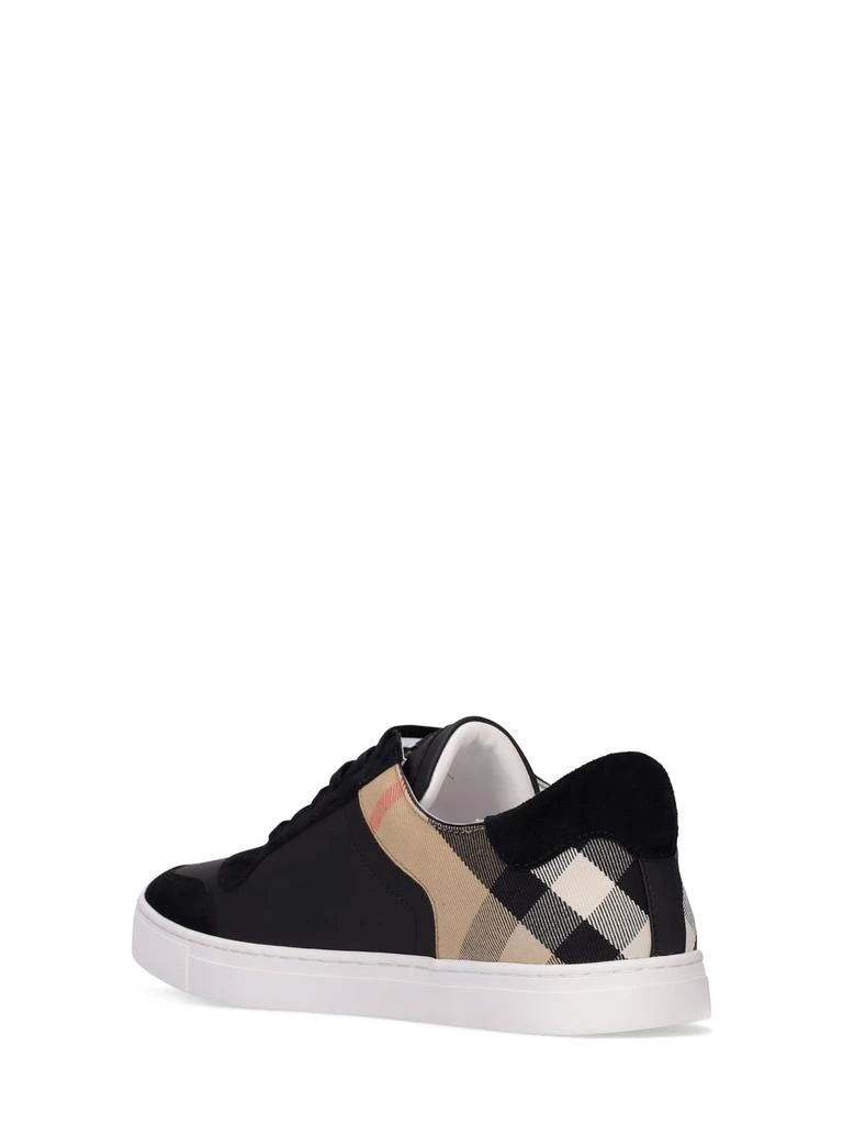 商品Burberry|New Reeth Check Canvas & Leather Sneaker,价格¥4172,第3张图片详细描述