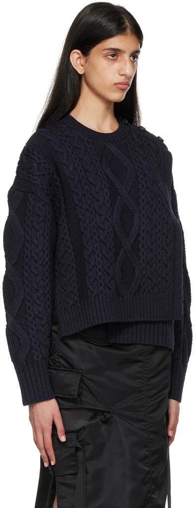 商品3.1 Phillip Lim|Navy Paneled Sweater,价格¥4938,第4张图片详细描述