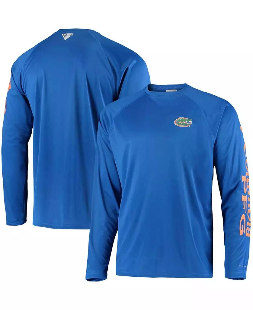 商品Columbia|Men's PFG Royal Florida Gators Terminal Tackle Omni-Shade Long Sleeve T-shirt,价格¥247,第1张图片