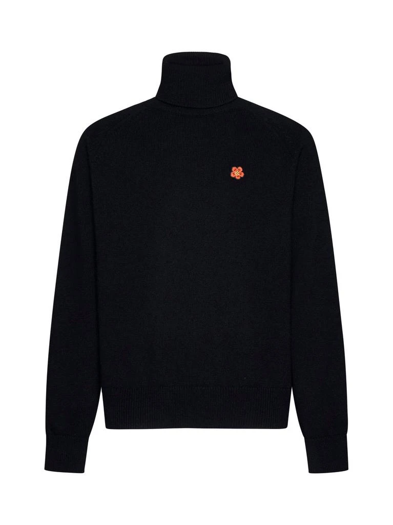 商品Kenzo|Kenzo Boke Flower Embroidered Roll-Neck Knit Jumper,价格¥2292,第1张图片